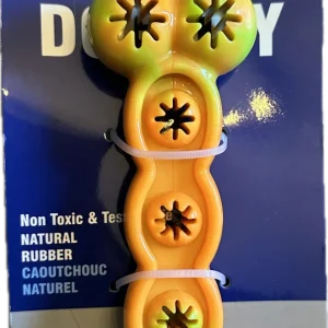 Gioco per cani con porta-snack a forma di doppia clava