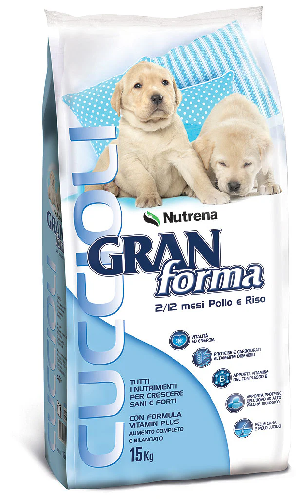 GRAN FORMA CUCCIOLI Crocchette per cani cuccioli con POLLO e RISO