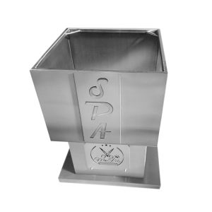Vasca SPA/idromassaggio ed ozono terapia acciaio inox QUADRA
