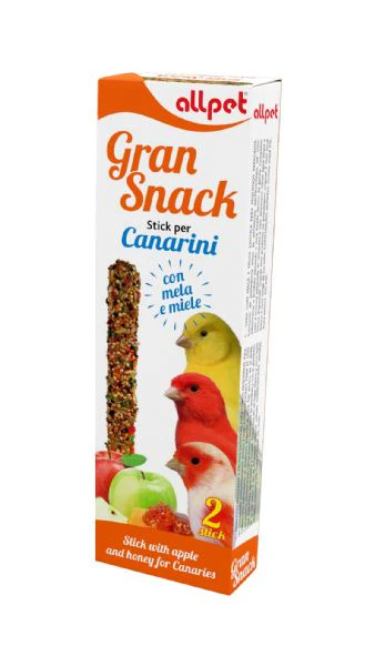 Gran Snack – stick per canarini con miele e frutta